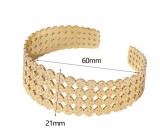 Stainless steel hollow bracelet
