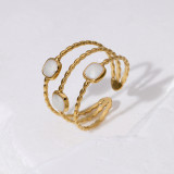 Stainless steel geometric opening ring