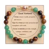 Holiday Gift Balance Protection Bracelet Adjustable Natural Stone Crystal Healing Bracelet