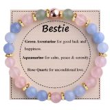 Holiday Gift Balance Protection Bracelet Adjustable Natural Stone Crystal Healing Bracelet
