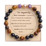 Holiday Gift Balance Protection Bracelet Adjustable Natural Stone Crystal Healing Bracelet
