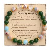 Holiday Gift Balance Protection Bracelet Adjustable Natural Stone Crystal Healing Bracelet