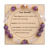 Holiday Gift Balance Protection Bracelet Adjustable Natural Stone Crystal Healing Bracelet