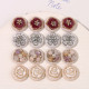 20MM flower Resin snap button charms