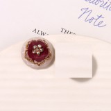 20MM flower Resin snap button charms