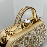 Fashion diamond studded bag, rhinestone handbag, chain, high-end feel, banquet bag, party bag