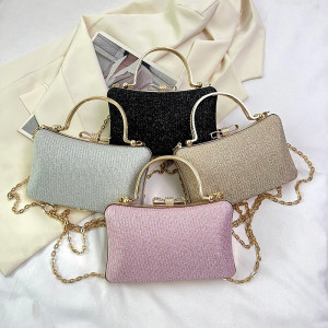 Fashion diamond studded bag, rhinestone handbag, chain, high-end feel, banquet bag, party bag