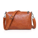 Handbag Fashion Soft Leather Shoulder Bucket Bag 4-Piece Set