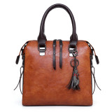 Handbag Fashion Soft Leather Shoulder Bucket Bag 4-Piece Set