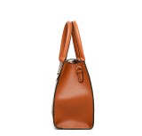 Handbag Fashion Soft Leather Shoulder Bucket Bag 3-Piece Set