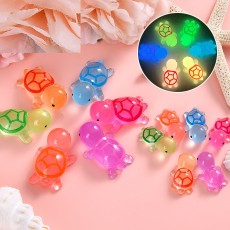 20MM cartoon Night light sea turtle resin jewelry snap button