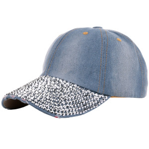 Stick diamond hat, men's and women's colorful rhinestone baseball cap, fashionable duckbill cap