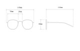 Brick lined sun protection sunglasses