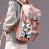 Acrylic Cat 2D Pendant Car Interior Car Hanging Backpack Keychain Decorative Hanging Gift