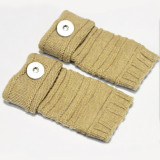 Knitted gloves fit 20mm snap button KB9793 dark blue