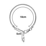 Snake Bone Basic Simple Adjustable Bracelet