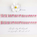 Handmade wearable nail art with silver glitter butterfly nail patches and wearable nail patches (including glue)