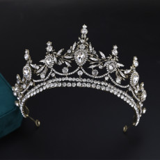 Alloy Crystal Crown Wedding Ball Party Bridal Crown