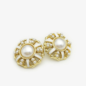 20MM Metal  Pearl snap button charms