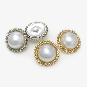 20MM Metal  Pearl snap button charms