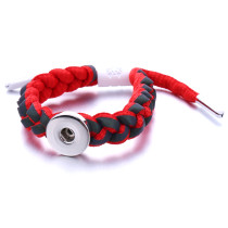 1 buttons Colorful Rope new type Bracelet fit 20mm snaps chunks