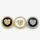 20MM Heart Metal Love snap button charms