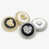 20MM Heart Metal Love snap button charms