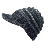 Duck tongue cap, warm knit yarn cap