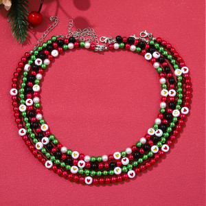 Christmas Multiple Combination Pearl Necklace