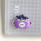 20MM Cute cartoon Halloween Pumpkin Ghost  Resin snap button charms