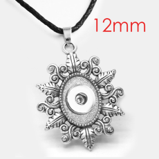 Metal  Pendant  Necklace for 12mm Snaps button jewelry wholesale