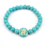 Twelve Constellations Turquoise Bracelet Natural Stone Bead Bracelet