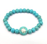 Twelve Constellations Turquoise Bracelet Natural Stone Bead Bracelet