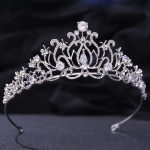 Alloy Crystal Crown Wedding Ball Party Bridal Crown