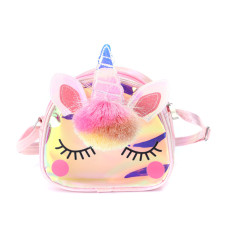 Unicorn children's crossbody bag TPU storage bag cartoon shoulder bag unicorn travel bag cute student