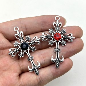 Gothic punk cross pendant accessory