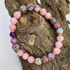 Emperor Stone Powder Crystal Bracelet Natural Gemstone Bracelet