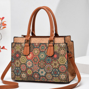 Handheld Fashion Single Shoulder Crossbody Bag Leather Large Bag