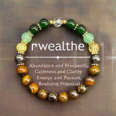 Tiger eye cut crystal gemstone bracelet