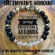 Punk metal wind bead natural stone bracelet