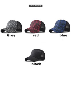 Thousand bird grid diamond grid baseball cap duckbill cap hat