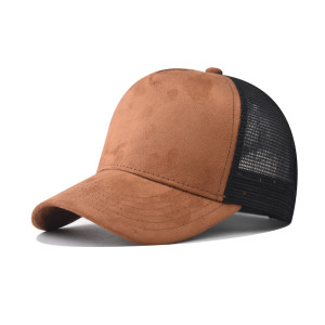 Outdoor suede baseball cap men's mesh cap hat