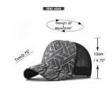 Thousand bird grid diamond grid baseball cap duckbill cap hat