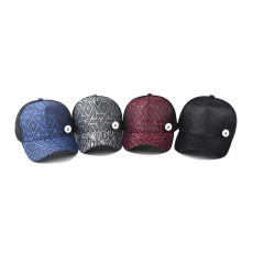 Thousand bird grid diamond grid baseball cap duckbill cap hat fit 20MM  Snaps button jewelry wholesale