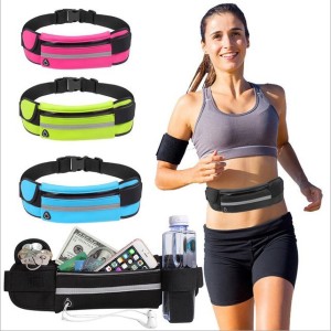 Water bottle waist bag, outdoor sports waist bag, fitness running waist bag, waterproof and anti-theft mobile phone waist bag, close fitting riding bag