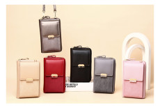 PU wallet shoulder crossbody bag multifunctional mobile phone bag
