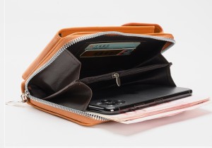 PU wallet shoulder crossbody bag multifunctional mobile phone bag