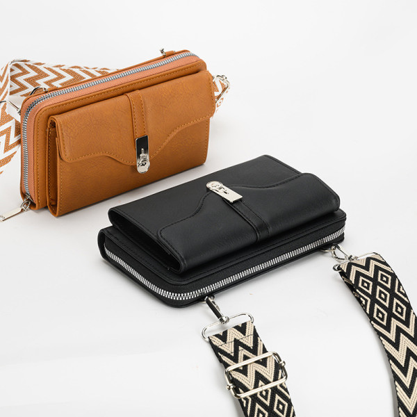 PU wallet shoulder crossbody bag multifunctional mobile phone bag