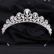 Alloy Crystal Crown Wedding Ball Party Bridal Crown