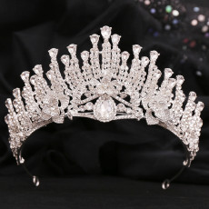 Alloy Crystal Crown Wedding Ball Party Bridal Crown